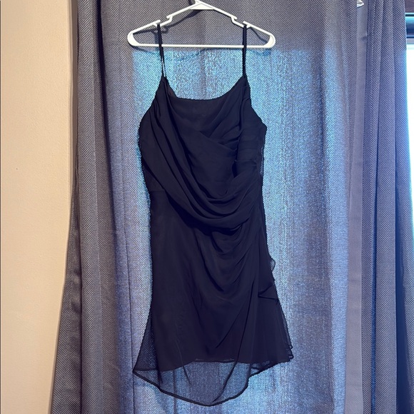 Chic Black Asymmetrical Dress - Picture 1 of 1
